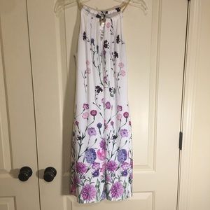 NWT White/floral dress